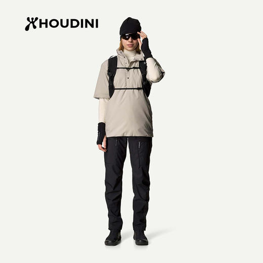 HOUDINI胡丁尼 All Weather T-Neck 全天候 男女款户外短袖棉服800095 商品图4