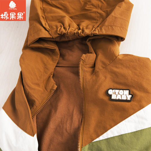 棉果果专柜同款春季新品男童纯棉内里连帽外套M112100424048 商品图5