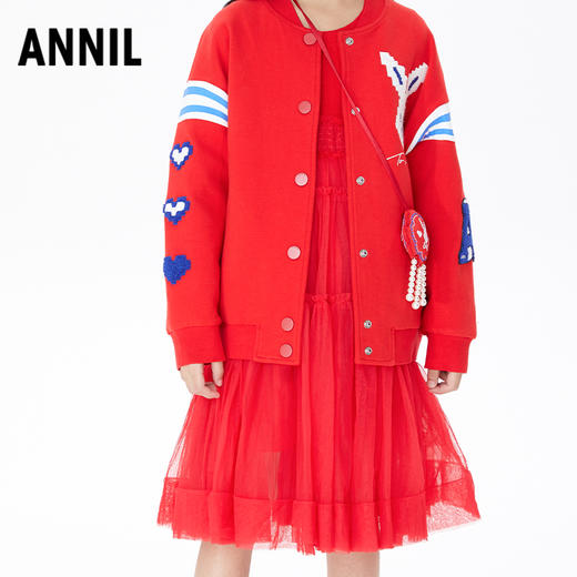 【新年红】【实体店同款】女童小背包红色拜年服安奈儿童装AG310571 商品图7