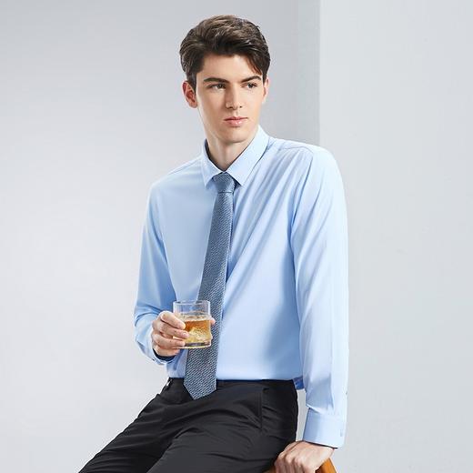 【竹纤维】柒牌男装长袖衬衫男2024春季新款商务正装职场休闲衬衣	126A70760 商品图3