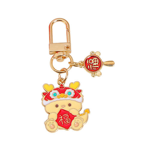 新年国风龙年【金属钥匙扣 可爱卡通锦鲤包包挂件】简约挂饰品 商品图4