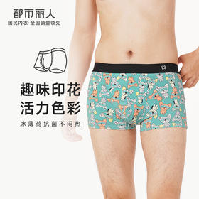 都市丽人都市锋尚潮流时尚内裤男40S棉拉架男士内裤平角内裤FK4CC3