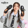 Safiya/索菲娅2024春季小众气质珍珠饰带百搭通勤英伦粗跟单鞋 SF41112084 商品缩略图1