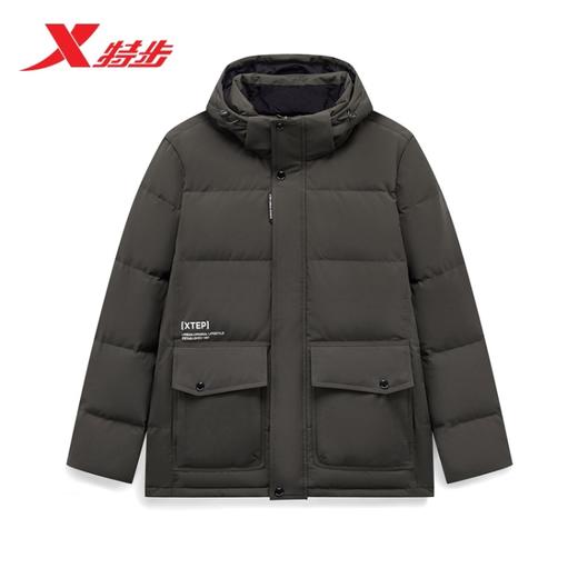 5.9折【自营】XTEP/特步  羽绒服男款2023冬季新款加厚保暖工装连帽外套 977429190172 商品图2