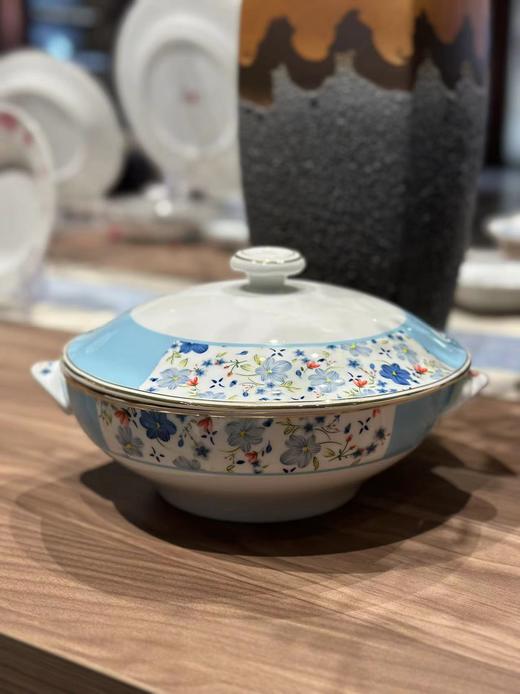 景德镇陶瓷 国瓷红叶 46头蓝色花海 商品图4