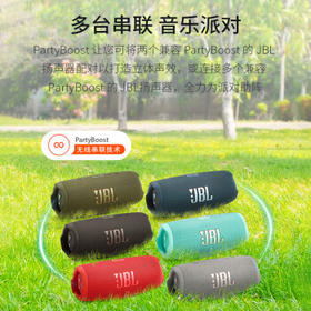 JBL CHARGE5 冲击波五代 便携蓝牙音箱+低音炮 户外防水音响 增强版赛道扬声器 男生礼物 黑色 /数码 /影音娱乐 /音箱/音响
