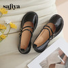 Safiya/索菲娅2024春季学院风休闲一字带浅口JK玛丽珍小皮鞋 SF41111079 商品缩略图9