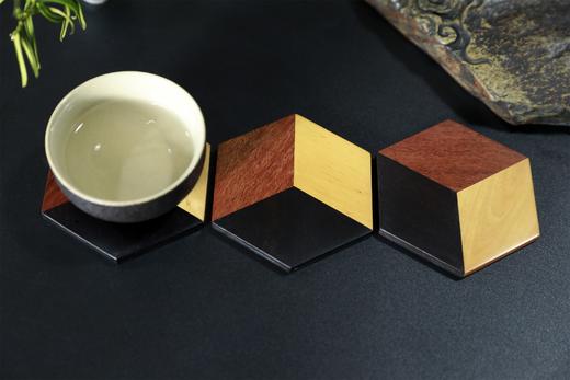 三色拼接几何°杯垫（单个） 商品图6