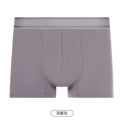 都市丽人都市锋尚简约基础内裤男40S棉拉架男士内裤平角内裤FK4CB2 商品图12