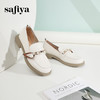 Safiya/索菲娅2024春季小众气质珍珠饰带百搭通勤英伦粗跟单鞋 SF41112084 商品缩略图2