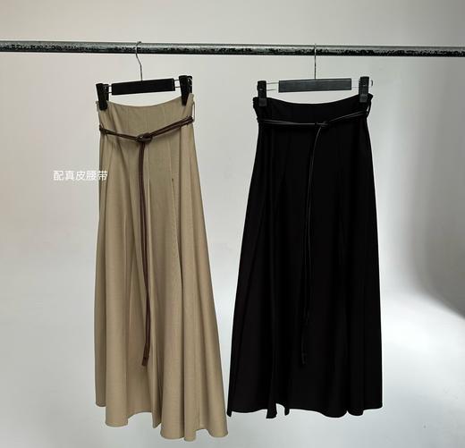 【门店同款】ENJOY秋季精纺百褶长半裙 154149060 商品图0