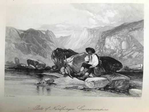 1871年 司各特《约婚夫妇》 约7幅版画插图 真皮精装32开 商品图5