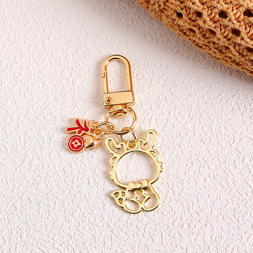 新年国风龙年【金属钥匙扣 可爱卡通锦鲤包包挂件】简约挂饰品 商品图13