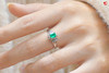 【绿竹】祖母绿戒指 镶嵌：pt850镶 商品缩略图4