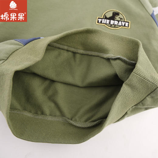 棉果果专柜同款春季新品男童纯棉连帽套头卫衣M112182224056 商品图5