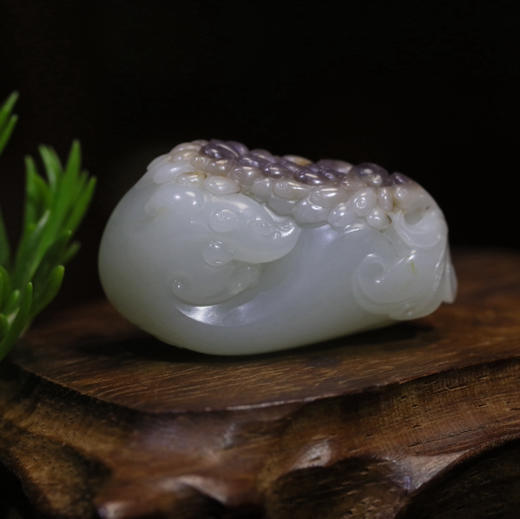 和田玉（白玉）独籽挂件-- 老鼠爱大米38.34g 商品图3