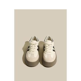 德训鞋女2024年春季上新！新款厚底复古拼色休闲运动百搭软底板鞋ins潮