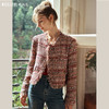 OLrain欧芮儿小香风短外套女早春2024新款气质高级感粗花呢上衣 商品缩略图0