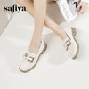 Safiya/索菲娅2024春季 复古学院风粗跟软底蝴蝶结英伦乐福鞋 SF41112087 商品缩略图5
