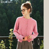 OLrain欧芮儿法式粉色针织衫女早春2024年新款宽松圆领开衫外套 商品缩略图0