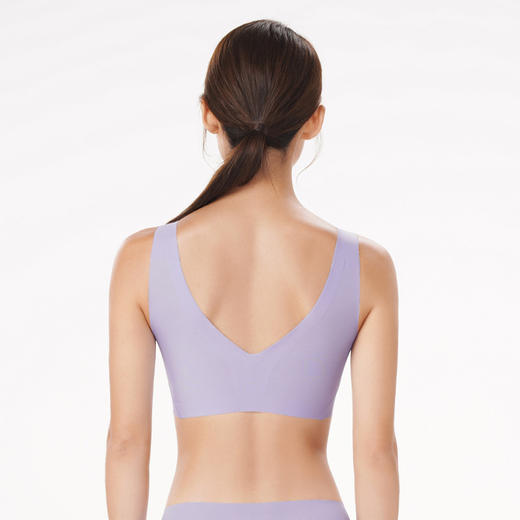 都市丽人Vbra内衣女泳布文胸无尺码背心式薄款无钢圈无排扣LB46K1 商品图5