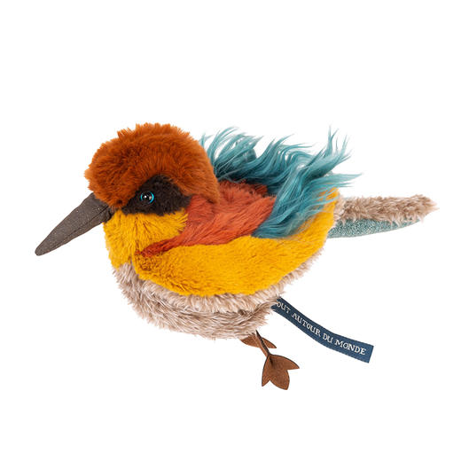 法国 Moulin Roty 寰宇动物-飞行篇 玩偶合集（蜂鸟/蓝足鲣鸟/鹈鹕/海鹦鹉/赤红鹭鸟） 商品图0