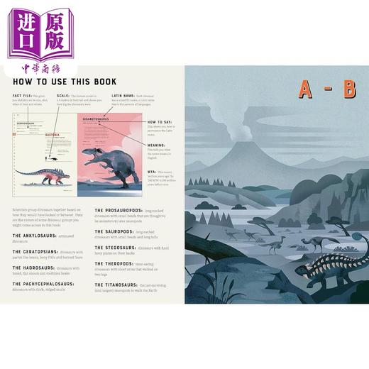 【中商原版】恐龙字典 Dictionary of Dinosaurs 英文原版 儿童科普绘本 动物知识百科图书 进口儿童读物 自然科学读本6岁以上 商品图1