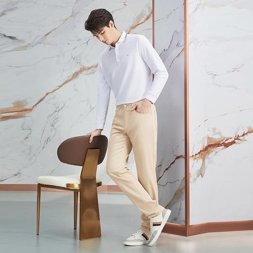 【高端系列】柒牌男装休闲裤男2024春季新款时尚提花百搭五袋裤子	126H71590 商品图3