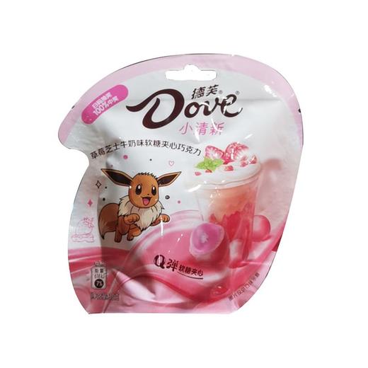 德芙草莓芝士牛奶味软糖夹心巧克力30g/袋 商品图0