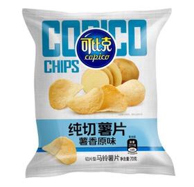 可比克纯切薯片薯香原味65g/袋