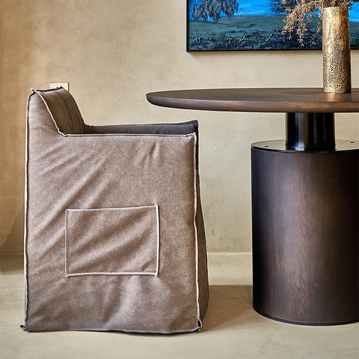 Nora 扶手餐椅 | 皮布面料可选，详询客服 商品图0