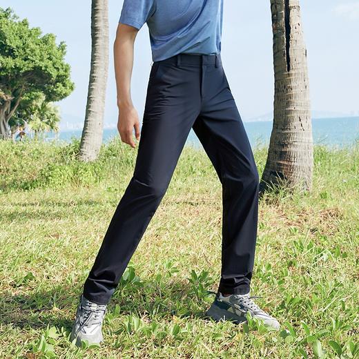 【凉感速干】柒牌男装休闲裤男2024夏季薄款商务百搭男士直筒长裤	126H72870 商品图1