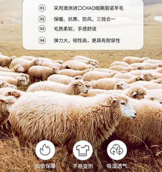 【拍两件自动减 59.9元】马卡龙色系 羊绒蛋白精华羊毛 美雅碧发热免烫显瘦 长袖女款打底衫 选2件加入购物车自动减 商品图3