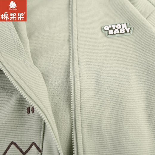棉果果专柜同款春季新品男童质感纯棉针织连帽外套M112100224051 商品图3