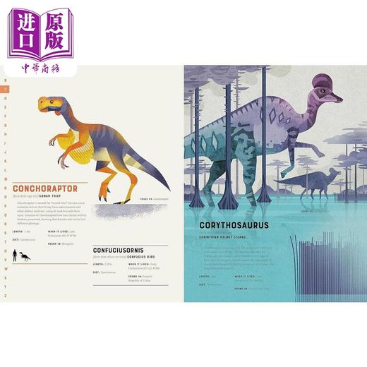【中商原版】恐龙字典 Dictionary of Dinosaurs 英文原版 儿童科普绘本 动物知识百科图书 进口儿童读物 自然科学读本6岁以上 商品图4