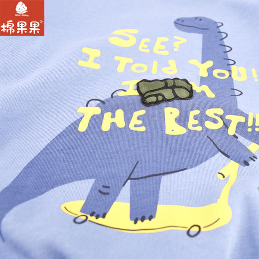 棉果果专柜同款春季新品男童纯棉连帽套头卫衣M112180224054 商品图3