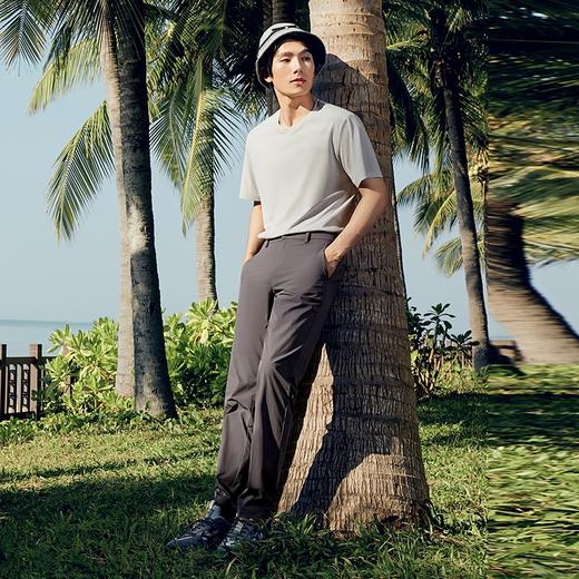 【凉感速干】柒牌锦氨休闲裤男2024夏季新款商务轻薄男士直筒长裤	126H72880 商品图3