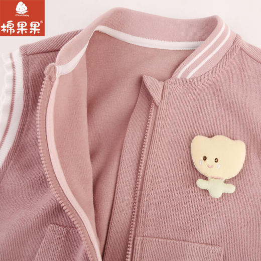 棉果果专柜同款春季新品女童质感针织马夹M122171224006 商品图3