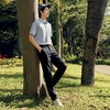柒牌男装休闲裤男2024春夏新款时尚简约潮流松紧腰头修身直筒长裤	126H72860 商品缩略图3