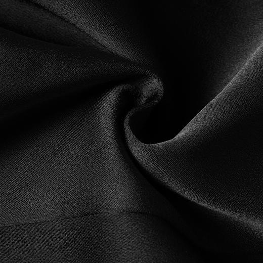 剩S/XL 米思阳2026春季新款通勤百搭黑色半身裙高腰显瘦褶皱中长裙女0196 商品图3