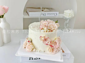 折射泡泡玫瑰蛋糕