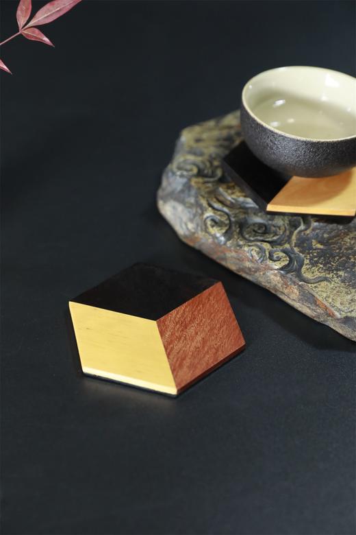 三色拼接几何°杯垫（单个） 商品图3