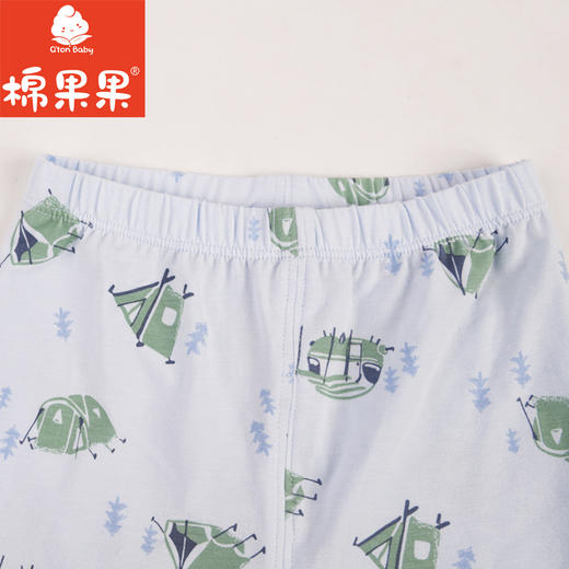 棉果果专柜同款春季新品内衣家居男宝5A抗菌莫代尔套头套装M111302424730 商品图4