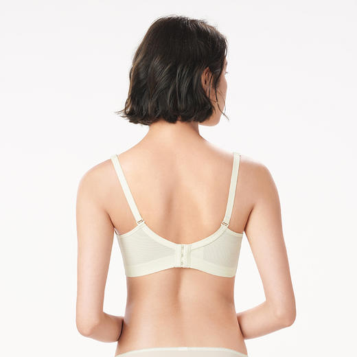 都市丽人凉感WISECOOL内衣女蕾丝文胸BC杯适穿3/4杯薄款树脂胶圈三排扣LB42B1 商品图7