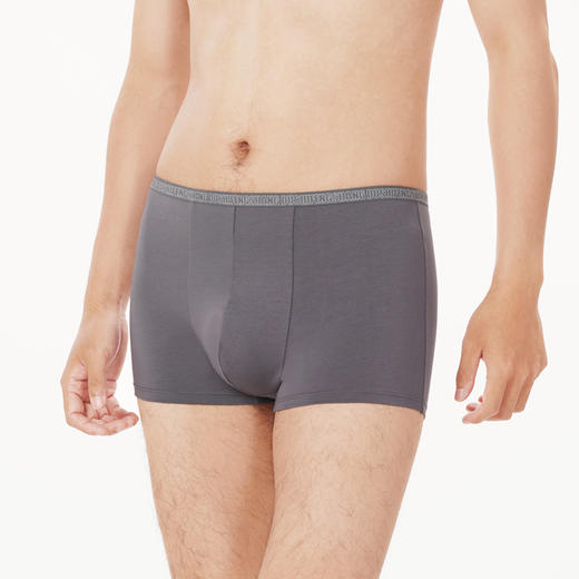 都市丽人都市锋尚简约基础内裤男40S棉拉架男士内裤平角内裤FK4CC8 商品图2