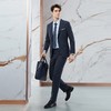 【含羊毛】柒牌男士西服套装商务绅士色织格纹新郎结婚礼服两件套	126C70090 商品缩略图3