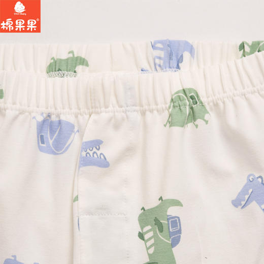 棉果果专柜同款春季新品内衣家居男宝5A抗菌莫代尔套头套装M111302424728 商品图4