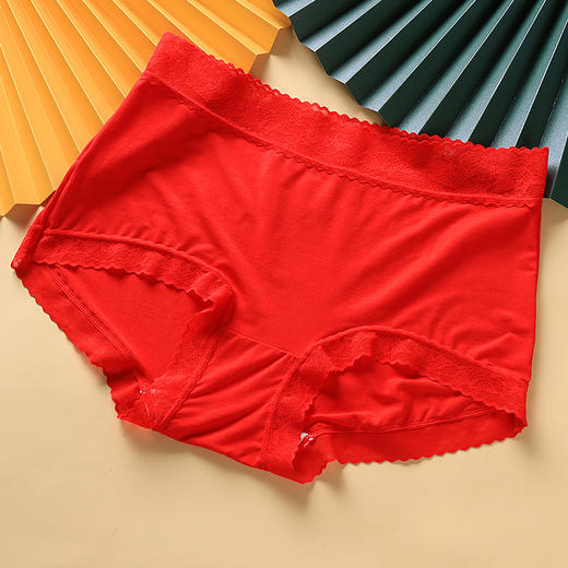 【活动商品，不退不换】［一盒三条装］开年红内裤 好运一整年 鸿运当头内裤 男女可选～ 商品图2