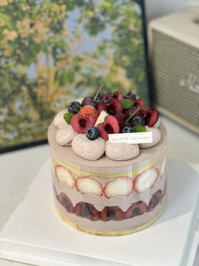 6-10寸 霸气草莓车厘子巧克力蛋糕