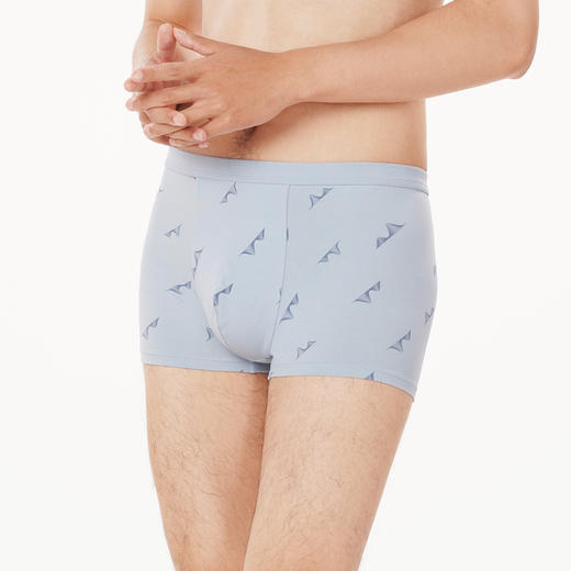 都市丽人都市锋尚日常休闲内裤男40S棉拉架男士内裤平角内裤FK4BA2 商品图2